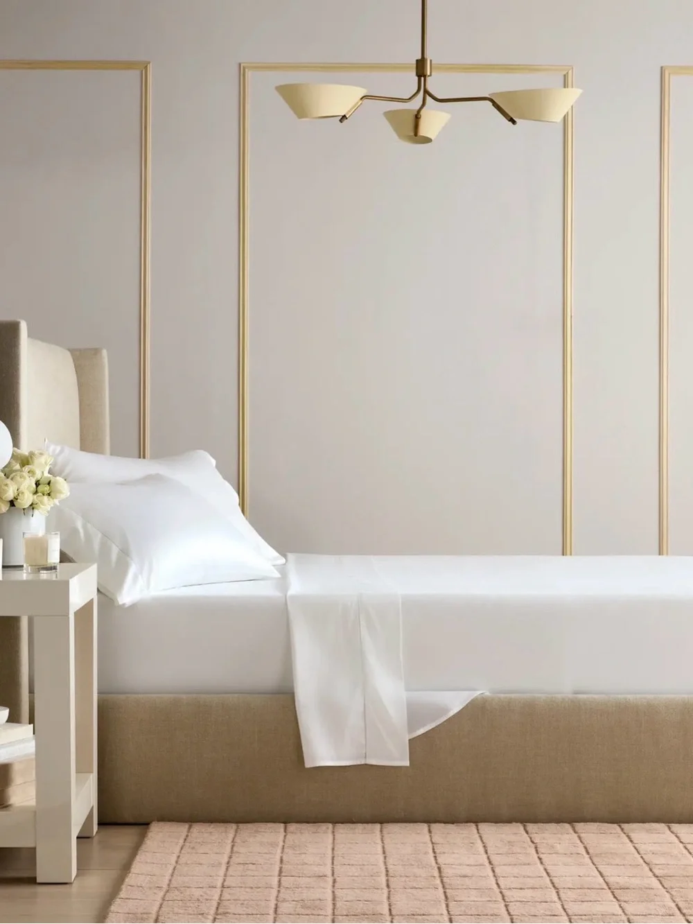 Quince Signature Giza Cotton Sateen Sheet Set - Full - White - NWOT